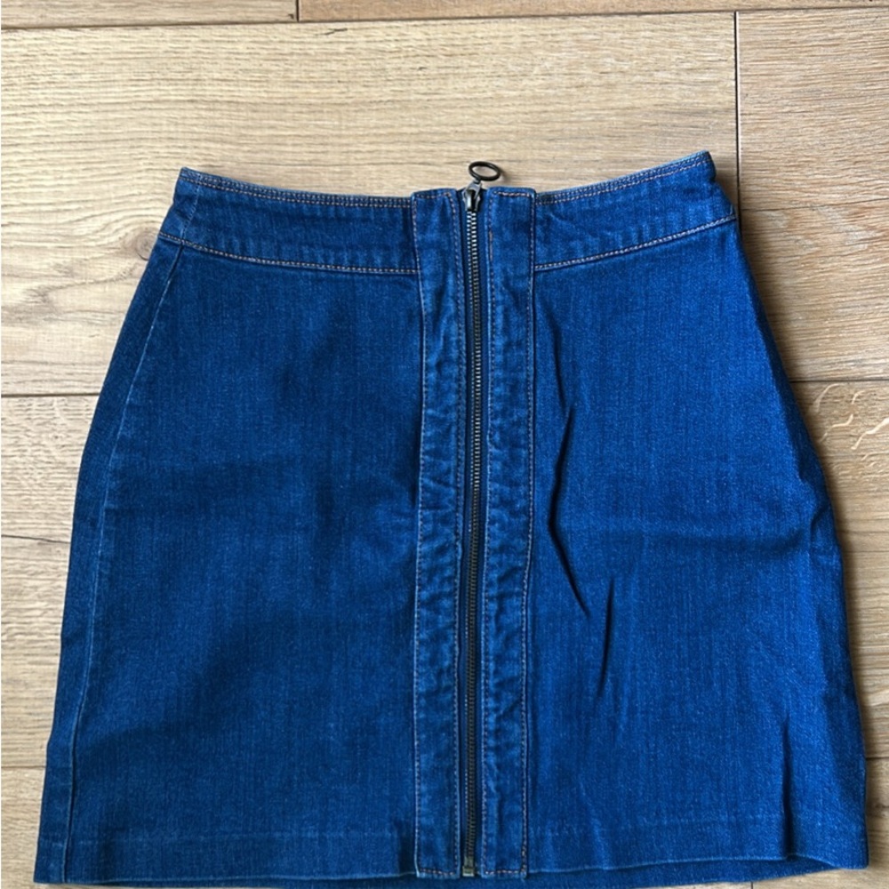 H&M Denim Blue Mini Skirt